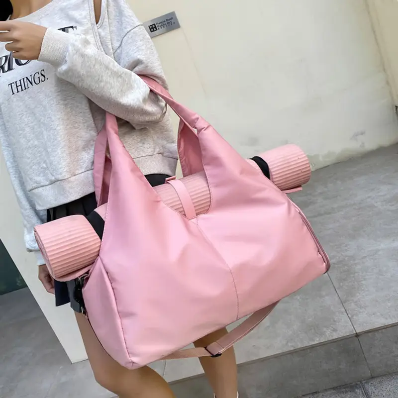 Yoga Adventure Tote: Expandable Fitness Bag with Wet Compartment & Mat Storage - Image 2