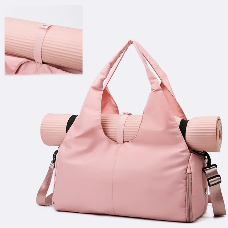 Yoga Adventure Tote: Expandable Fitness Bag with Wet Compartment & Mat Storage - Image 8